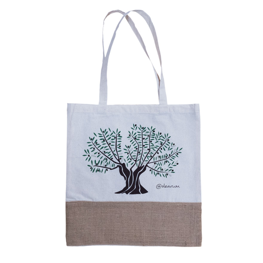 tote bag de algodón y yute