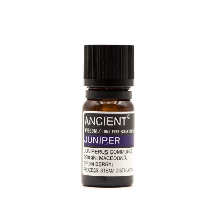 Frasco de 10ml de Aceite Esencial de Enebro (Juniper) puro marca Ancient Wisdom origen Macedonia