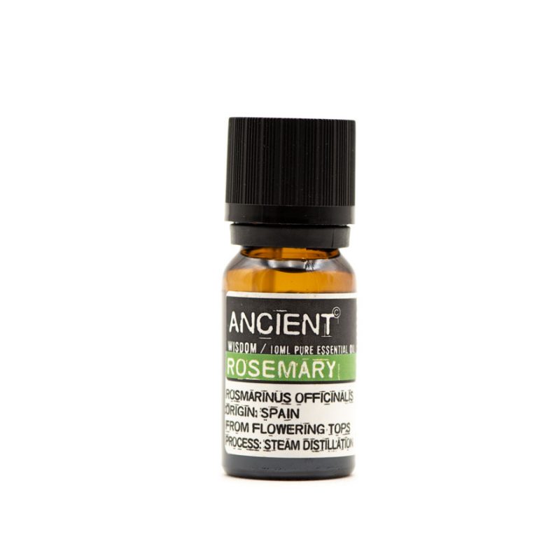 Botella de 10ml de Aceite Esencial de Romero puro marca Ancient Wisdom origen España