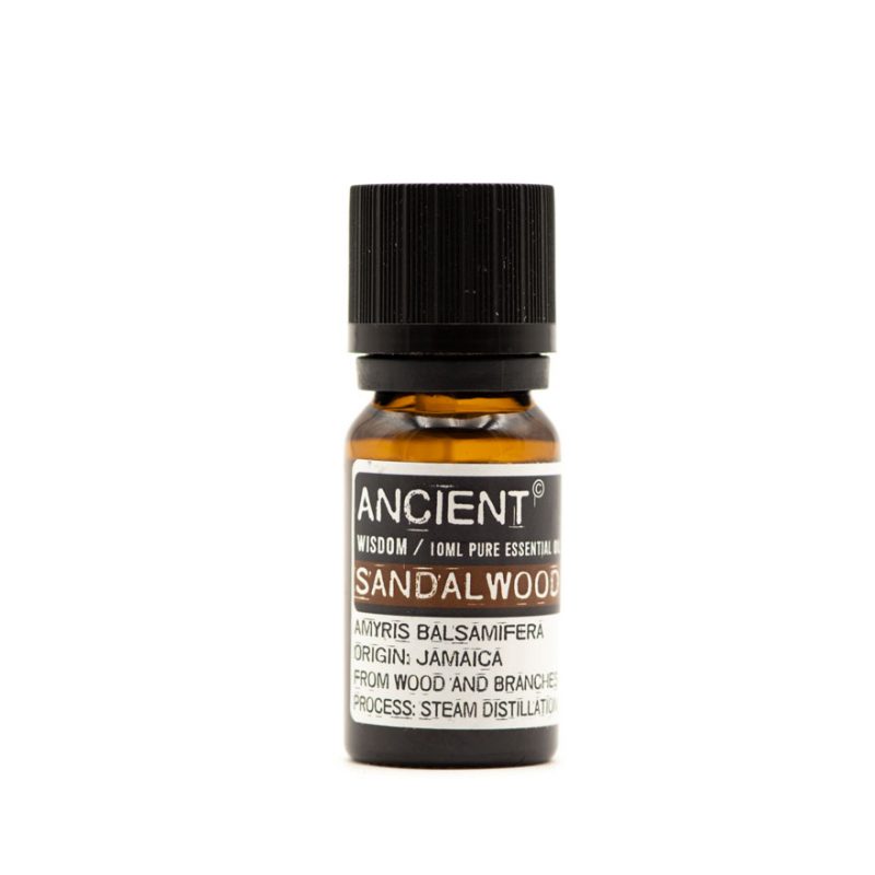 Botella de 10ml de Aceite Esencial de Sándalo Amyris (Sandalwood) puro marca Ancient Wisdom origen Jamaica