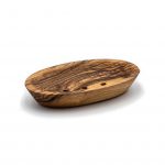 Jabonera chica de madera de olivo.