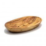 Jabonera grande de madera de olivo.