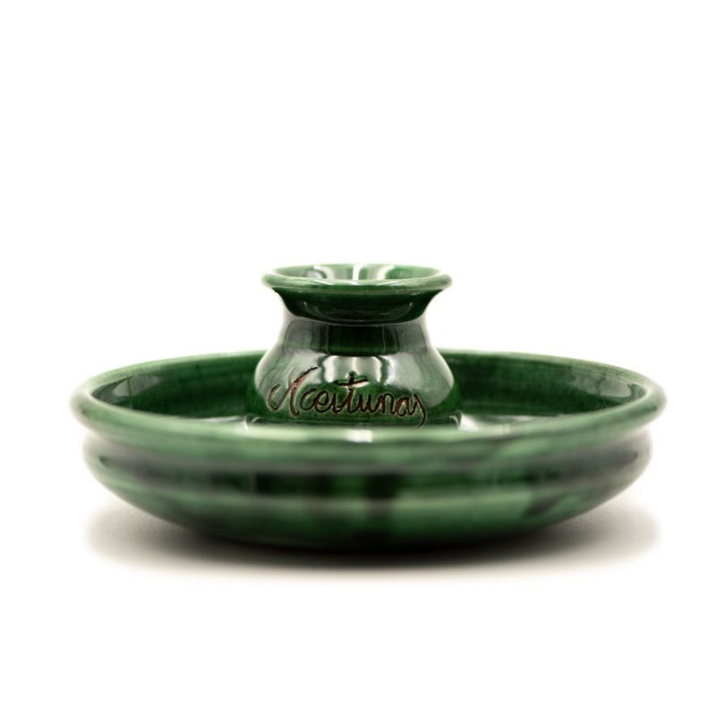 Aceitunero cerámico artesanal de Úbeda