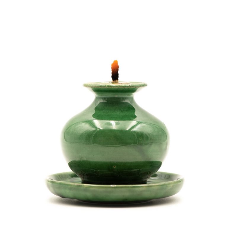 Lamparilla de aceite cerámica artesania de Úbeda